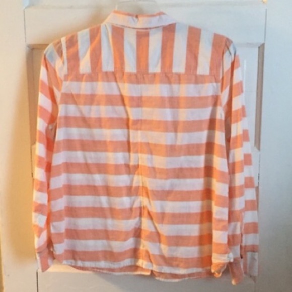JCPenney Summery Tangerine Striped Top - Picture 3 of 7